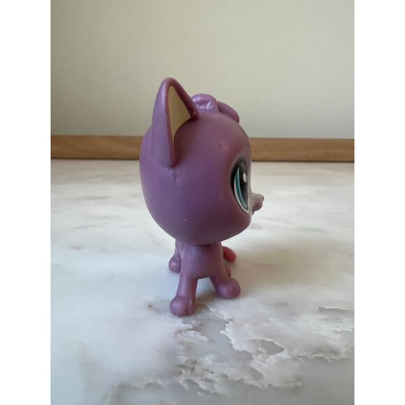 Littlest Pet Shop #4-173 Purple Kitty Cat Orange Hat Thirsty Pets Cooler Crew - Picture 7 of 7